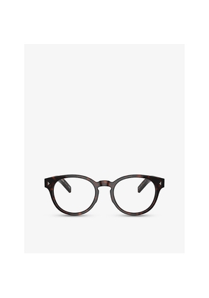 Womens Prada A14V Oval-Shape Acetate Sunglasses