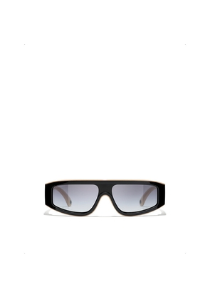Womens Chanel Shield-Frame Sunglasses