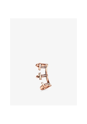 Womens Tiffany & Co Tiffany T T1 18ct Rose-Gold and 0.3ct Brilliant-Cut Diamond Ear Cuff