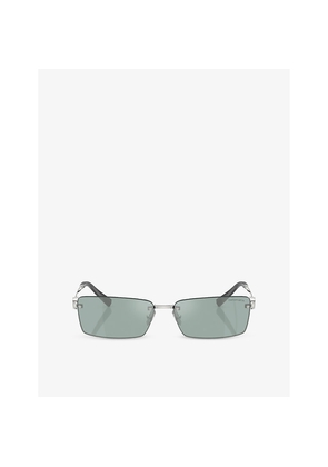 Womens Tiffany & Co Tf3108B Rectangle-Frame Metal Sunglasses