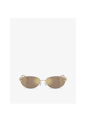 Michael Kors Mk1151 Manchester Oval-Shape Metal Sunglasses