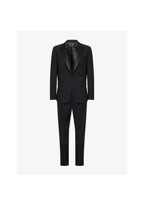 Mens Paul Smith Peak Lapels Flap Pockets Regular-Fit Wool-Blend Suit