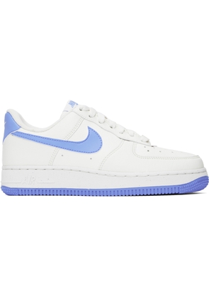 Nike White & Blue Air Force 1 '07 Next Nature Sneakers