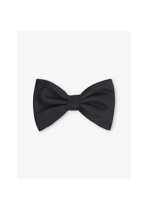 Mens Hugo Patterned Jacquard Silk Bow Tie