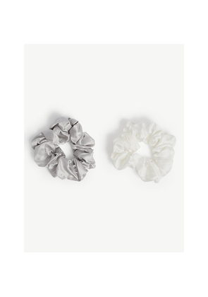 Womens The White Company Silk Sleep Scrunchies Pack Of Two