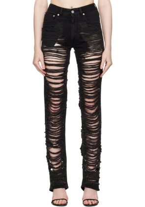 MM6 Maison Margiela Black 5 Pockets Jeans