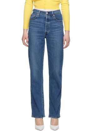 Levi's Blue Ribcage Full Length Jeans
