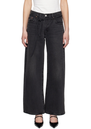 Levi's Black XL Baggy Straight Jeans