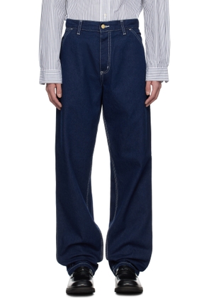 Carhartt Work In Progress Blue Simple Jeans