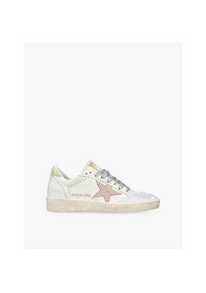 Womens Golden Goose Ballstar 12164 Leather Low-Top Trainers
