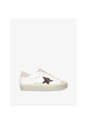 Womens Golden Goose Hi Star 10318 Leather Low-Top Trainers