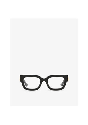 Gucci Gg1548O Rectangle-Frame Acetate Optical Glasses