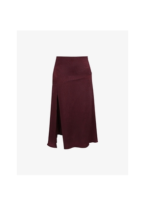 Womens Mistress Rocks Split-Hem Woven Midi Skirt