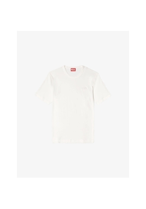 Mens Diesel T-Adjust-Slits-R17 Crewneck Cotton-Jersey T-Shirt