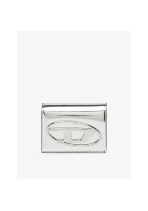 Womens Diesel 1Dr III Bi-Fold Mirrored Leather Wallet