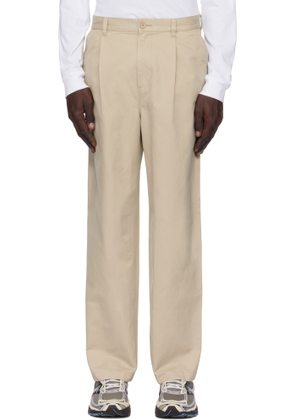 Reigning Champ Beige Cotton Chino Sophomore Trousers