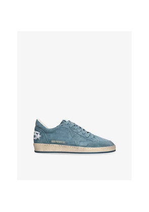 Mens Golden Goose Ball Star Exclusive Suede Low-Top Trainers