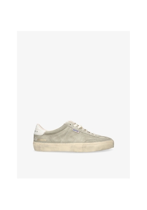Mens Golden Goose Soul-Star Leather-Trim Suede Low-Top Trainers