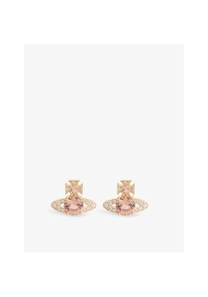 Womens Vivienne Westwood Jewellery Ismene Gold-Plated Brass and Cubic Zirconia Earrings