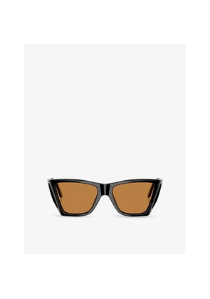 Persol Po0009 Rectangle-Frame Tortoiseshell Acetate Sunglasses
