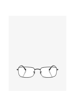 Ray-Ban Rx3746V Rectangular-Frame Metal Optical Glasses