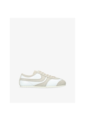 Womens Dries Van Noten Dustin Stripe Suede Low-Top Trainers