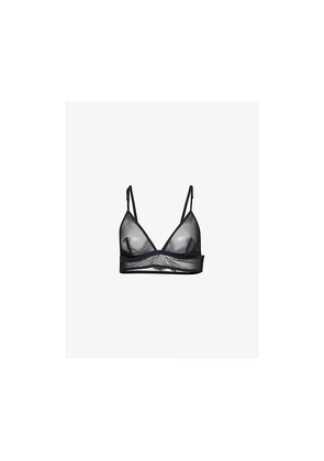 Womens Livy Bengal Triangle Non-Wired Stretch-Tulle Bra