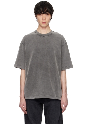 Acne Studios Gray Relaxed Fit Crew Neck T-shirt