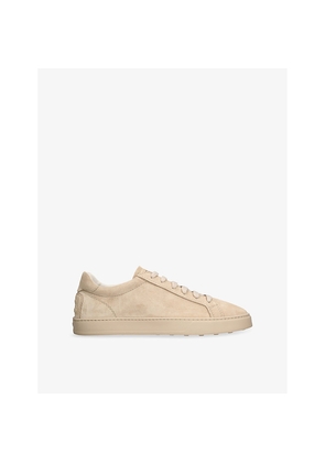Mens TODS Allacciata Cassetta Suede Low-Top Trainers