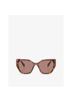 Prada Pr 19Zs Tortoiseshell-Pattern Acetate Sunglasses