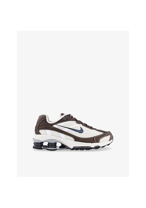 Nike Shox Ride 2 Mesh and Leather Low-Top Trainers
