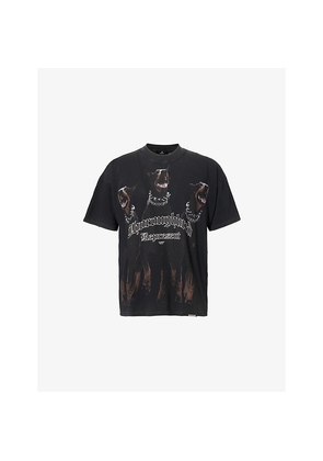 Mens Represent Thoroughbred Graphic-Print Cotton T-Shirt