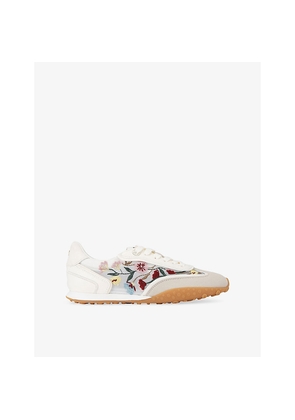 Womens KG Kurt Geiger Lavender Woven Low-Top Trainers