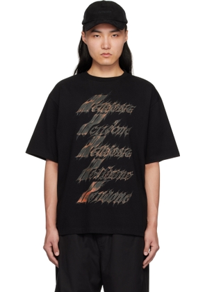 We11done Black Spark Logo T-shirt