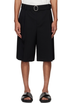 Jil Sander Black Belted Shorts