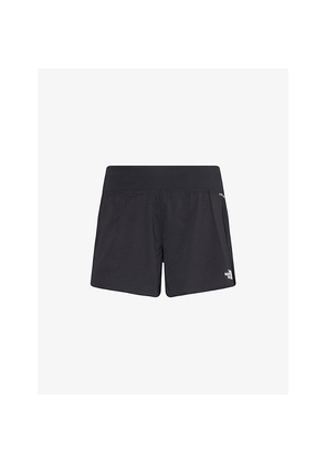 Womens The North Face Sunriser Graphic-Print Logo Stretch-Woven Shorts