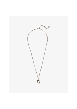 Womens Reselfridges Pre-Loved Gucci Interlocking G Sterling-Silver Pendant Necklace