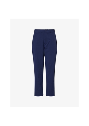 Mens Manors Course Zip-Pockets Stretch-Woven Trousers