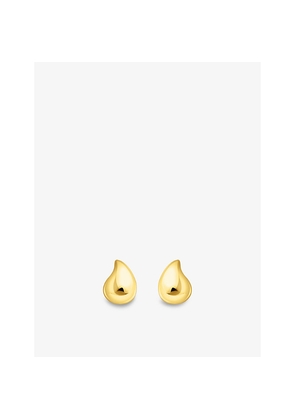 Womens Thomas Sabo Small Organic Drop-Shape 18ct Yellow-Gold Plated 925 Sterling Silver Stud Earrings