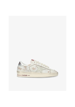Womens Golden Goose Stardan 10273 Leather Low-Top Trainers