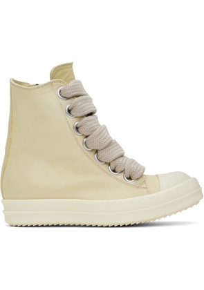 Rick Owens Beige Hollywood Jumbolace Sneakers