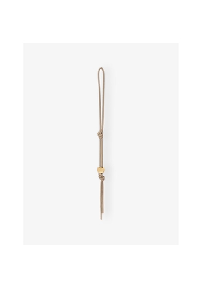 Womens Loewe Anagram-Pebble Personalisation Leather Strap