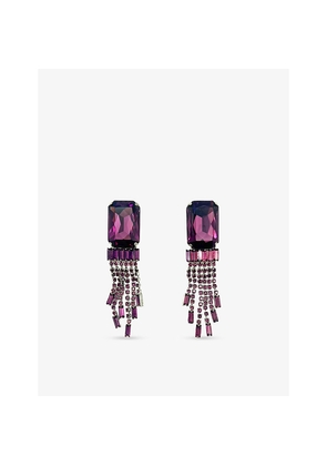 Womens Jennifer Gibson Jewellery Pre-Loved Jgj Amethyst Gold-Plated Metal Drop Earrings