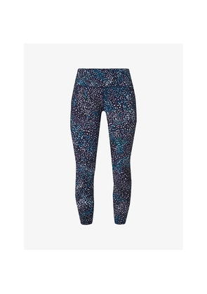 Womens Sweaty Betty Power Workout Abstract-Print Stretch-Woven Leggings