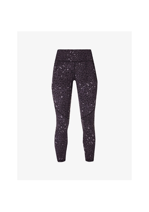 Womens Sweaty Betty Power Workout Abstract-Print Stretch-Woven Leggings