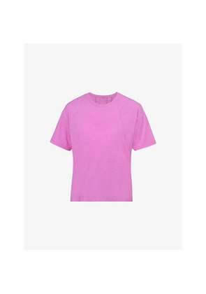 Womens Sweaty Betty Soft Flow Studio Stretch-Woven T-Shirt