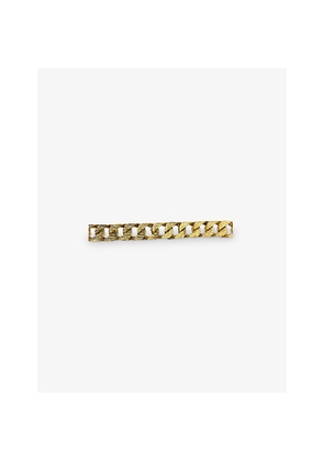 Womens Jennifer Gibson Jewellery Pre-Loved Jgj Chunky Flat Gold-Plated Metal Bracelet