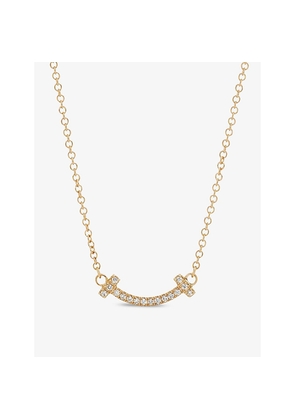 Tiffany & Co Tiffany T Smile 18ct Yellow-Gold and Diamond Necklace