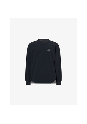 Mens Manors Gailes Crew-Neck Stretch-Woven Windbreaker