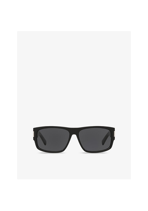 Saint Laurent Sl 689 Rectangle-Frame Acetate Sunglasses